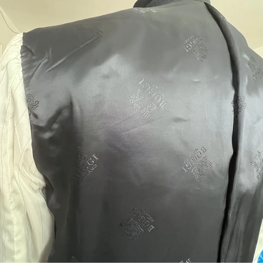 Boggi Navy Wool Blazer/Jacket SZ 50IT/40US Classic Chic Old Money Preppy Grandpa - Picture 7 of 16